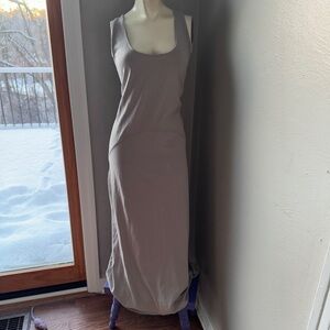 Zara beige maxi sleeveless dress size medium nwt